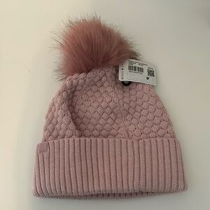 lulu bubble knit pom beanie